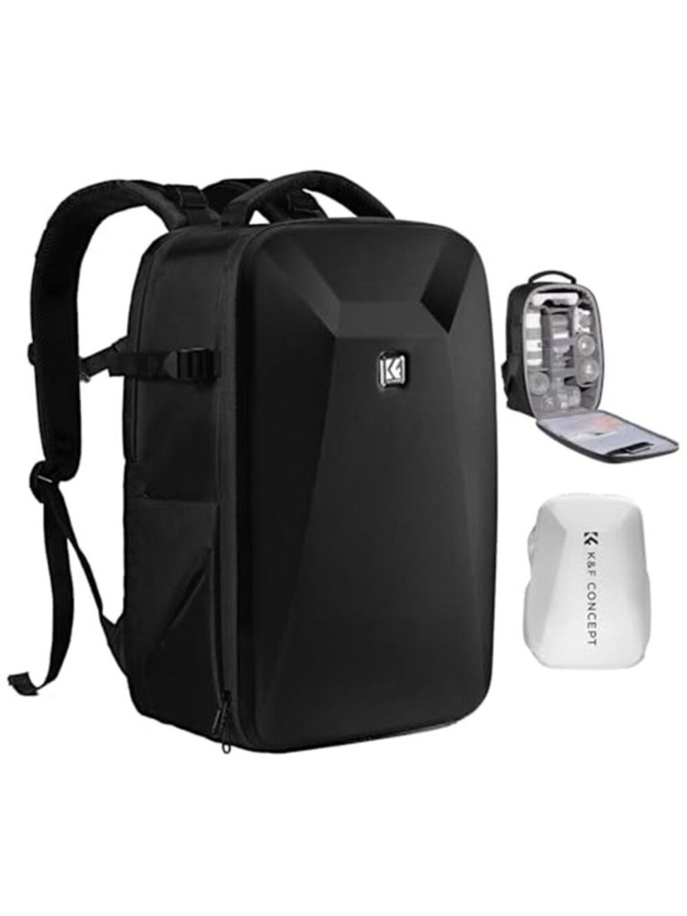 Men's Camera Backpack Hardshell Photography DSLR Camera Bag